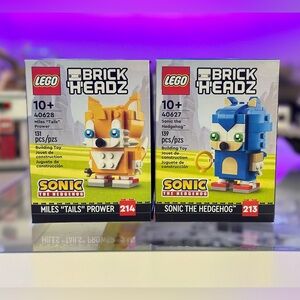 New LEGO BrickHeadz Sonic and Tails Figures